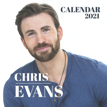 Paperback Chris Evans: 2021 Wall Calendar - 8.5"x8.5", 12 Months Book
