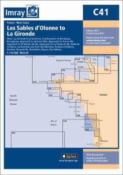 Map Imray Chart C41: Les Sables d'Olonne to La Gironde (C Charts) Book