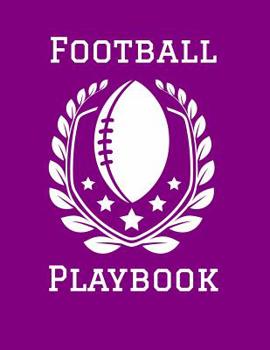 Paperback Football Playbook: 2019-2020 Football Coaching Notebook in Purple Book