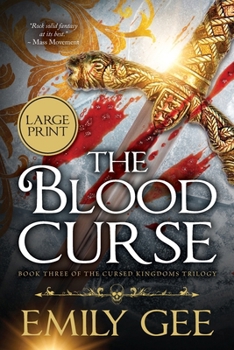 Paperback The Blood Curse [Large Print] Book