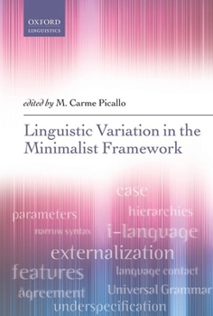 Hardcover Linguistic Variation in a Minimalist Framework Book
