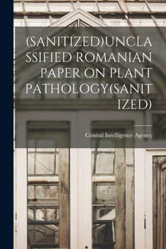 (Sanitized)Unclassified Romanian Paper on Plant Pathology