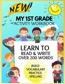 Paperback New 1st Grade Sight Words Activity Book: Learn to Read and Write Build Vocabulary Practice Spelling Book