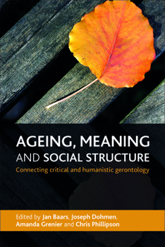 Hardcover Ageing, Meaning and Social Structure: Connecting Critical and Humanistic Gerontology Book