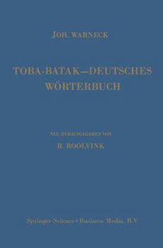 Paperback Toba-Batak--Deutsches Wörterbuch [German] Book