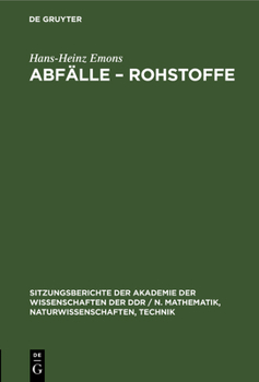 Hardcover Abfälle - Rohstoffe [German] Book