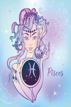 Paperback Zodiac sign Pisces Notebook: Dot Grid 6x9 Dotted Bullet Journal and Notebook for Pisces 120 Pages Book