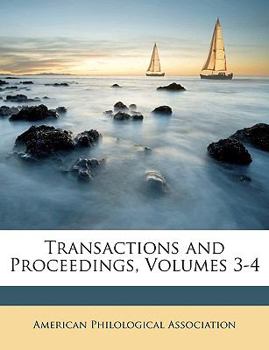 Paperback Transactions and Proceedings, Volumes 3-4 Book