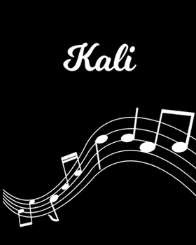 Paperback Kali: Sheet Music Note Manuscript Notebook Paper - Personalized Custom First Name Initial K - Musician Composer Instrument C Book