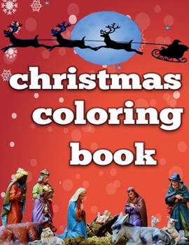 Paperback Christmas coloring book: Christmas celebration scene coloring pages Book