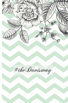 #theDavisway: Mint Chevron 6 x 9 inch 120 Pages Dot Grid Journal Diary Notebook for the Davis Family