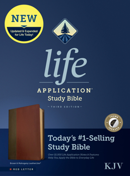 Imitation Leather KJV Life Application Study Bible, Third Edition (Leatherlike, Brown/Mahogany, Indexed, Red Letter) Book