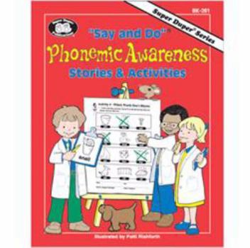 Spiral-bound Say and do phonemic awareness: Stories and activities (Super Duper series workbook) Book