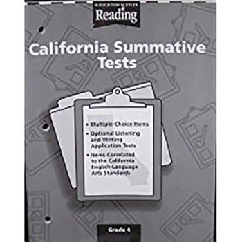 Paperback Houghton Mifflin Reading California: Summative Tests Blackline Masters with Teacher Manual Grade 4 Book