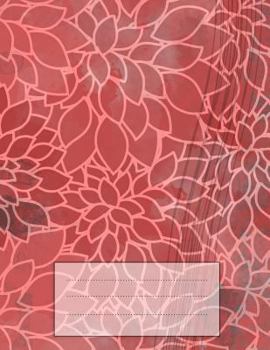 Paperback Cornell Notes Notebook: Crysanths Red 8.5x11 Book