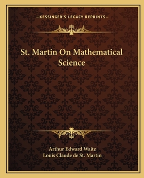 Paperback St. Martin On Mathematical Science Book