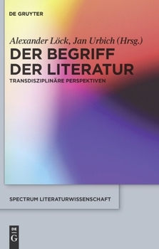 Hardcover Der Begriff der Literatur [German] Book