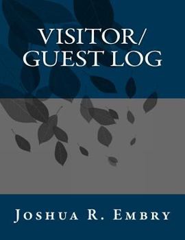 Paperback Visitor/Guest Log Book