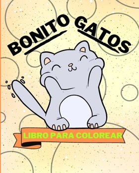 Paperback Libro para colorear de lindos gatos: Adorables páginas para colorear de gatos para niños [Spanish] Book