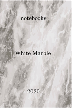 Paperback Notebook: Elegant White Marble Book