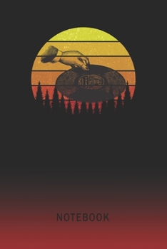 Paperback Notebook: Vinyl Record Blank Wide Ruled Lined Paper Notepad - Writing Pad Journal - Assignments Taking Class Notes Homework Stud Book