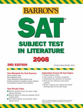 Paperback Barron's SAT Subject Test in Literature Book