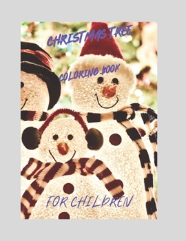 Paperback Christmas tree coloring book for children: Children coloring book