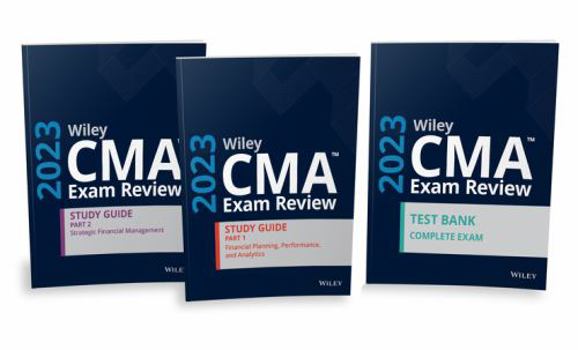 Paperback Wiley CMA Exam Study Guide and Online Test Bank 2023: Complete Set Book