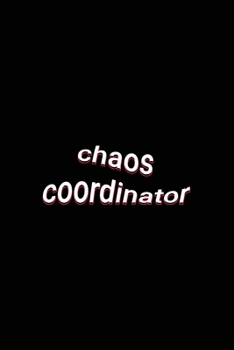 chaos coordinator: Cool Lined White Paper Notebook Organizer Journal