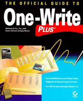 Paperback The Official Guide to One-Write Plus Book