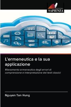 Paperback L'ermeneutica e la sua applicazione [Italian] Book