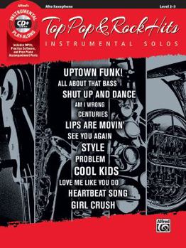 Paperback Top Pop & Rock Hits Instrumental Solos: Alto Sax, Book & CD Book