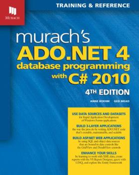 Paperback Murach's ADO.NET 4 Database Programming with C# 2010 Book
