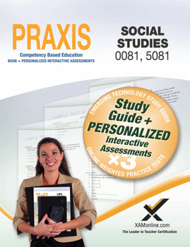Paperback Praxis Social Studies 0081, 5081 Book and Online Book