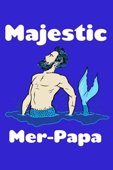 Paperback Majestic Merpapa: Comic Book Notebook Paper Book