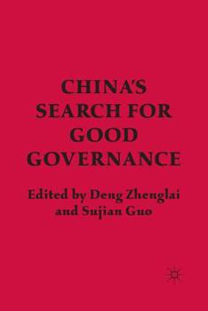 Paperback China's Search for Good Governance Book