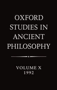 Hardcover Oxford Studies in Ancient Philosophy Book