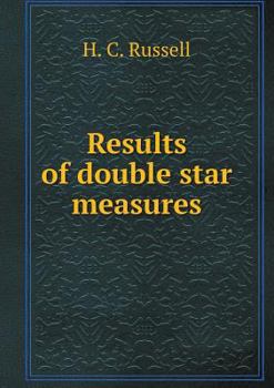 Paperback Results of double star measures Book