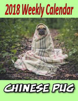 Paperback 2018 Weekly Calendar Chinese Pug Book