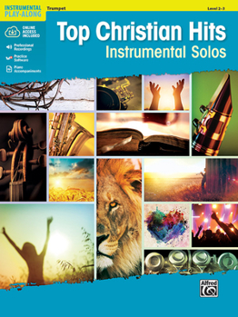 Paperback Top Christian Hits Instrumental Solos: Trumpet, Book & Online Audio/Software/PDF Book
