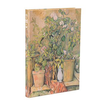 Diary Paperblanks Cezanne's Terracotta Pots and Flowers Cezanne's Terracotta Pots and Flowers Hardcover Journal MIDI Unlined Elastic Band 144 Pg 120 GSM Book