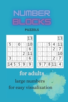 Paperback Number Blocks Puzzle: For Adults Book