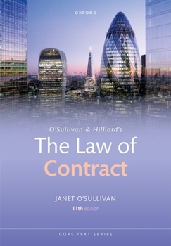 Paperback Osullivan & Hilliards the Law of Contract 11E Paperback Book