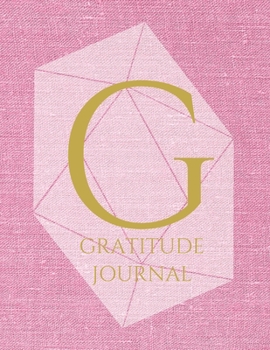 Paperback G: Monogram Personalized Gratitude Journal For Quiet Time, 5 Minutes a Day (110 Pages, 8.5 x 11) Book