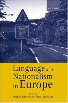 Hardcover Language and Nationalism in Europe Book