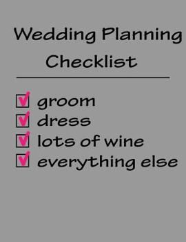 Paperback Wedding Planning Checklist Book
