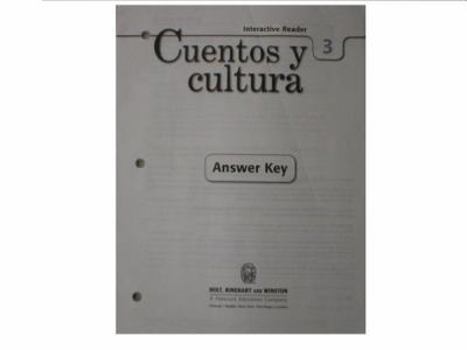 Paperback ?Expr?sate!: Cuentos y Cultura: Interactive Reader with Answer Key Level 3 Book