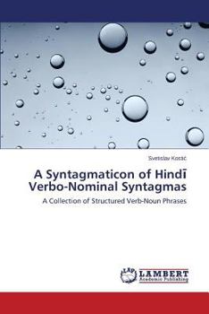 Paperback A Syntagmaticon of Hind Verbo-Nominal Syntagmas Book