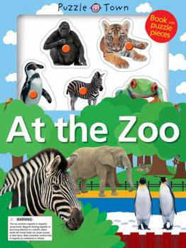 Board book Puzzle Town at the Zoo [With Jigsaw Puzzle Pieces] Book