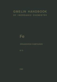 Paperback Fe Organoiron Compounds Part B13: Mononuclear Compounds 13 Book